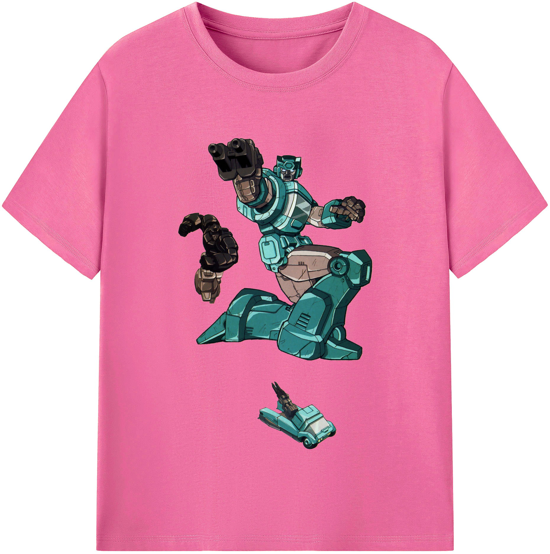 （画像用）  レディースカジュアルプリントTシャツ（綿100％）